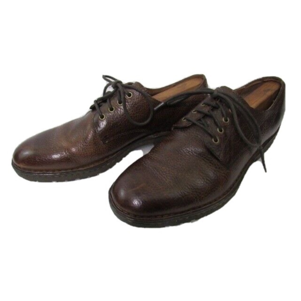 Born‎ Mens Pebble Oxford Derby Shoes Brown Sz 11.5M Full Grain Leather